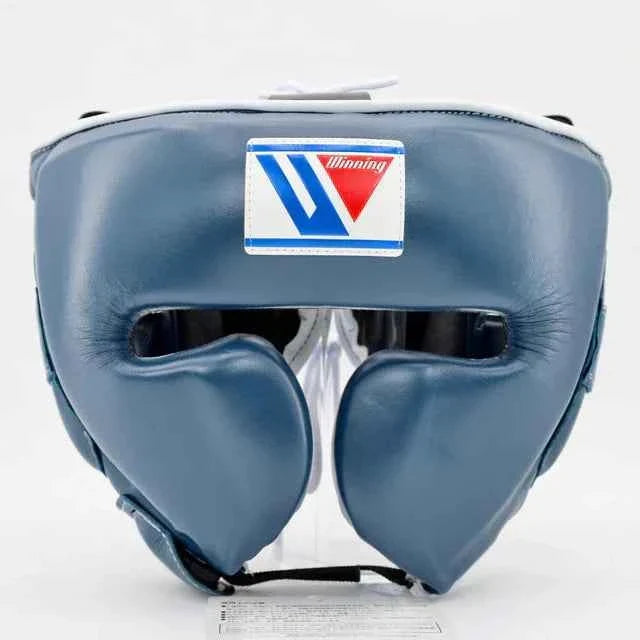Winning Boxing Headgear FG-2900 - Grey Custom Edition for Ultimate Protection - PunchPro Boxing
