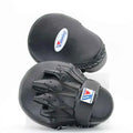 Winning Japan CM-10 Focus Mitts - Professional Compact Curved Black Mitts - PunchPro Boxing