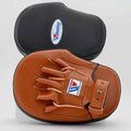 Winning Japan Curved Focus Mitts CM-20 - Black & Tan Custom Edition - PunchPro Boxing