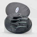 Winning Japan Curved Focus Mitts CM-20 - Classic Black Training Gear - PunchPro Boxing