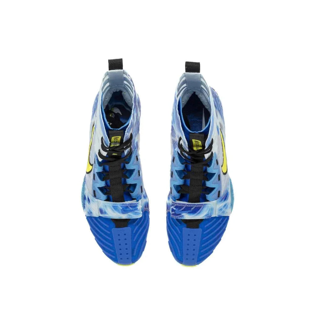 Nike Hyperko 2 Boxing Boots | Blue/Yellow ‘Waves’ – Lightweight Grip