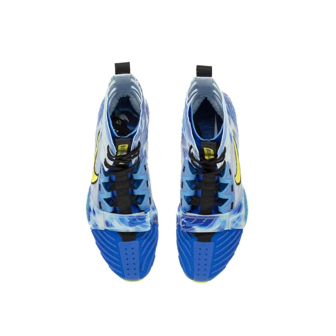 Nike Hyperko 2 Boxing Boots | Blue/Yellow ‘Waves’ – Lightweight Grip
