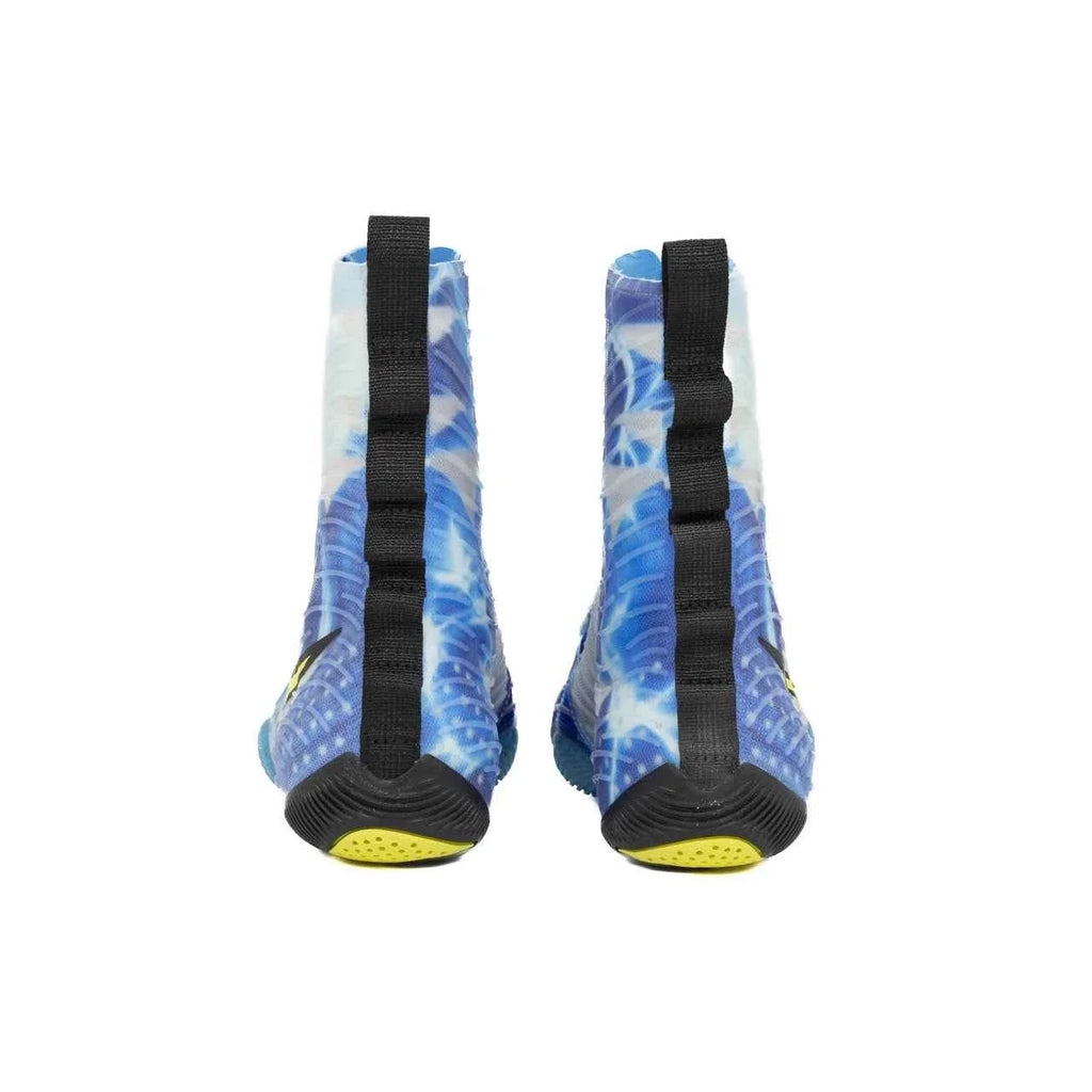 Nike Hyperko 2 Boxing Boots | Blue/Yellow ‘Waves’ – Lightweight Grip