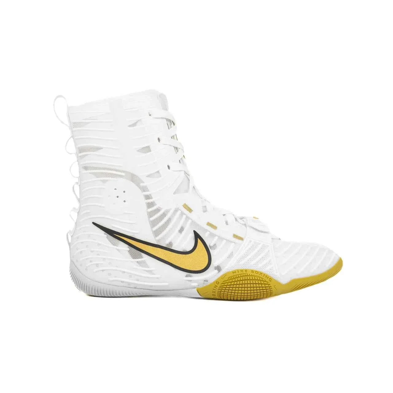 Nike Hyperko 2 Boxing Boots | White/Metallic Gold – Elite Speed & Grip