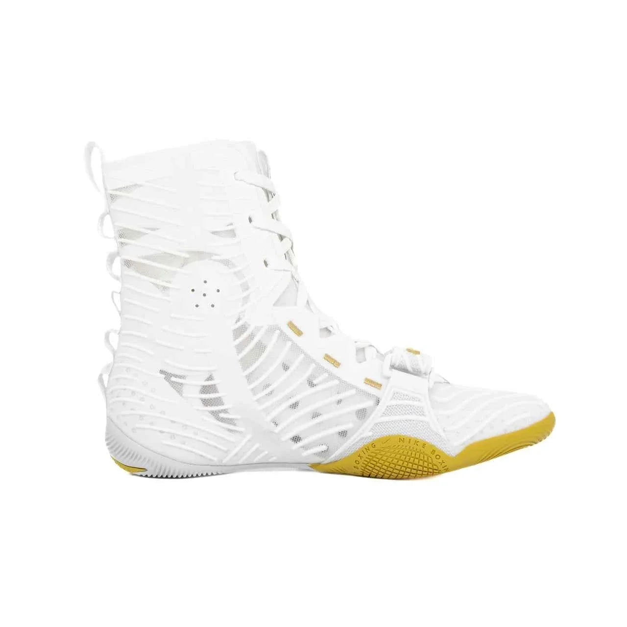 Nike Hyperko 2 Boxing Boots | White/Metallic Gold – Elite Speed & Grip