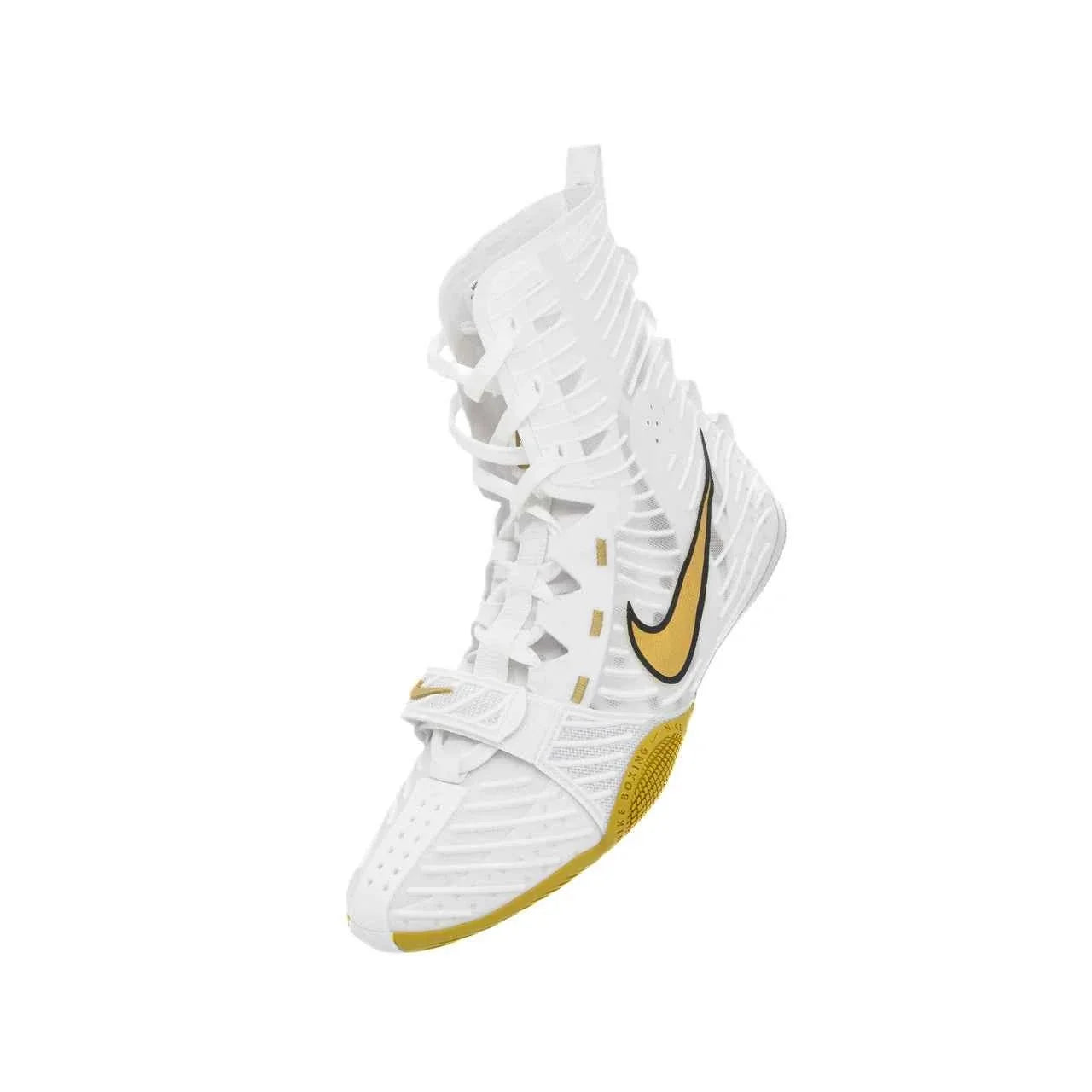 Nike Hyperko 2 Boxing Boots | White/Metallic Gold – Elite Speed & Grip