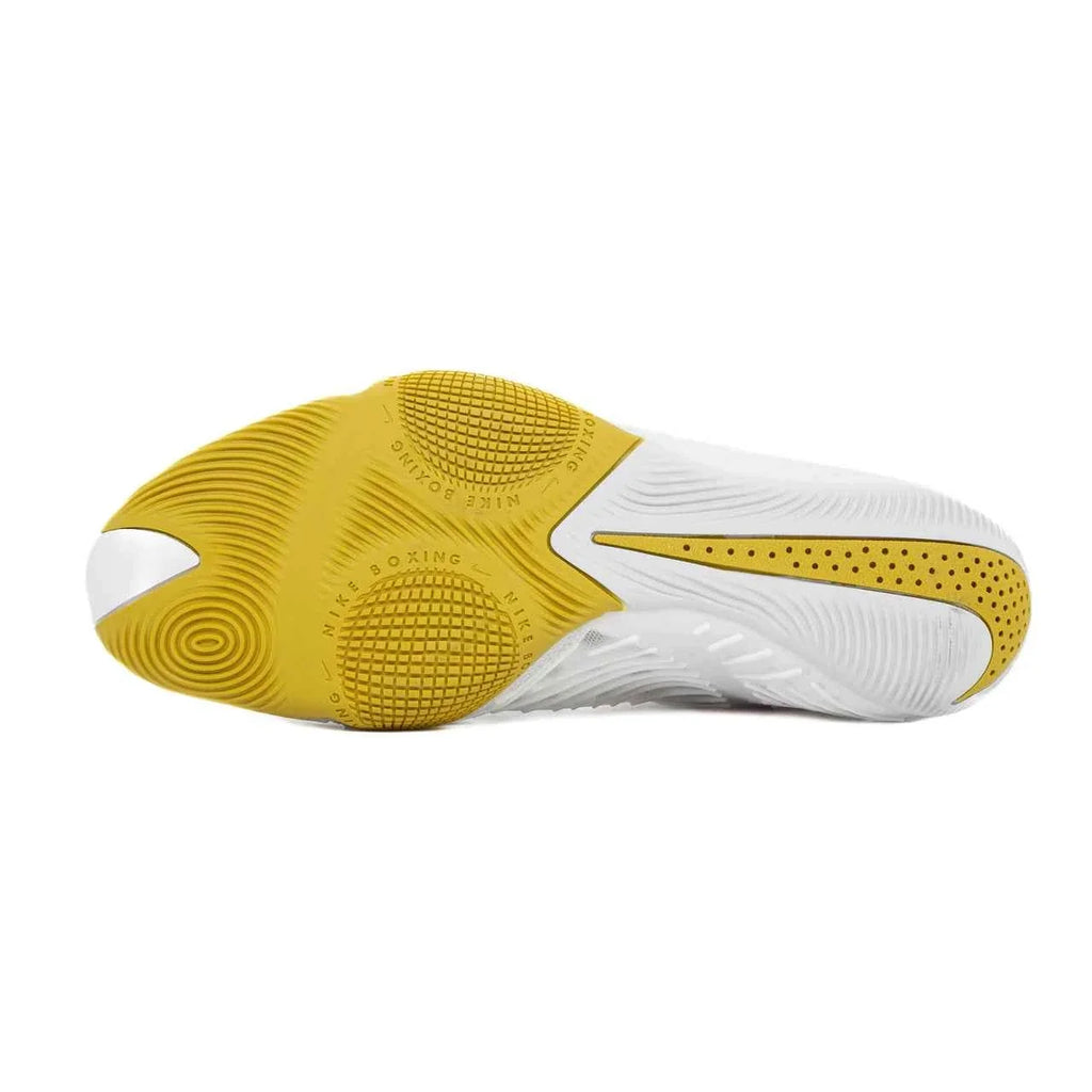 Nike Hyperko 2 Boxing Boots | White/Metallic Gold – Elite Speed & Grip