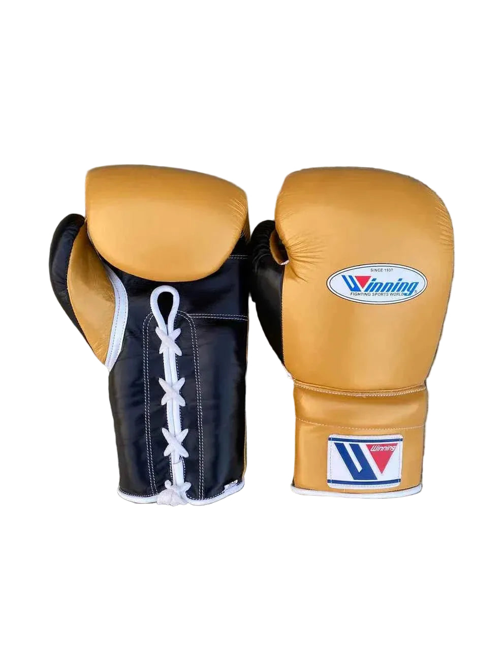 Winning Japan Sparring Set - Professional Custom Metallic Gold & Stealth Black Two-Tone Edition - PunchPro Boxing