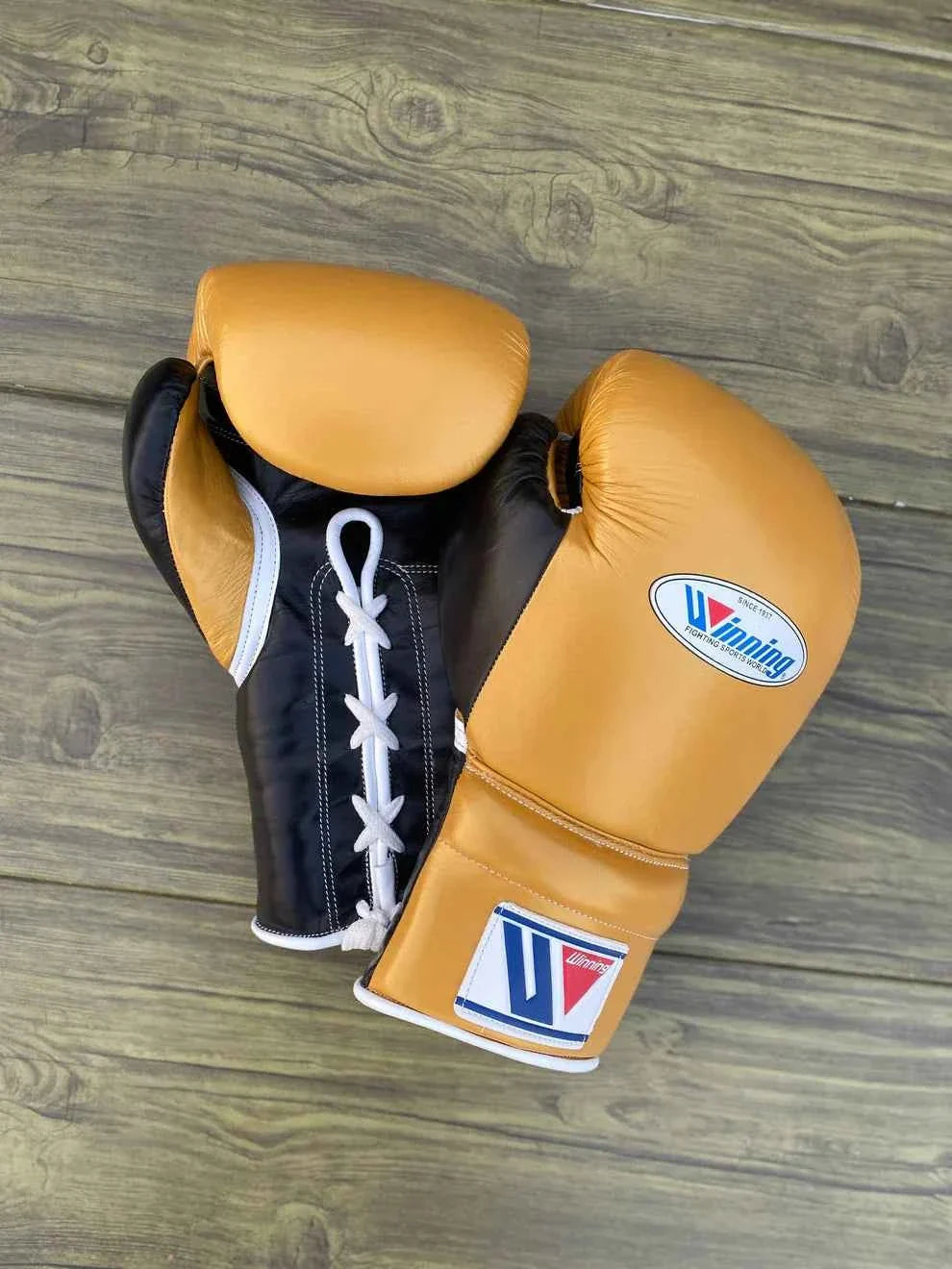 Winning Japan Sparring Set - Professional Custom Metallic Gold & Stealth Black Two-Tone Edition - PunchPro Boxing