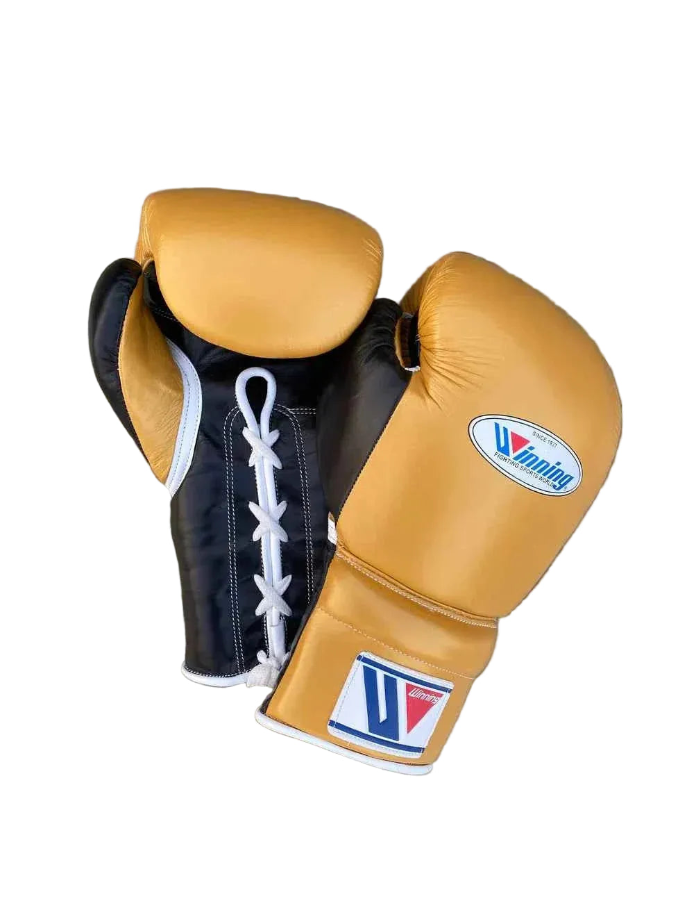 Winning Japan Sparring Set - Professional Custom Metallic Gold & Stealth Black Two-Tone Edition - PunchPro Boxing