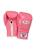 Winning Custom Pink Boxing Gloves - Premium Japan-Made Lace-Up Sparring Gloves (8oz–20oz Available) - PunchPro Boxing