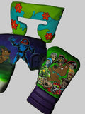 No Boxing No Life Training Set - Custom Mystery Machine Scooby-Doo Edition Full Kit (Gloves, Headguard, Groinguard) - PunchPro Boxing