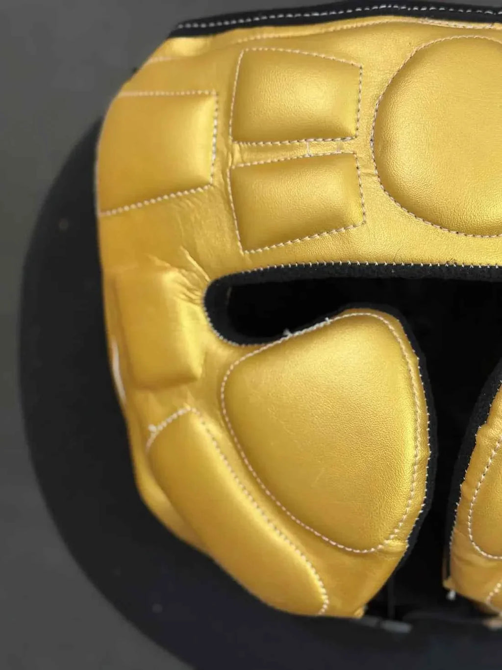 No Boxing No Life Headgear - Professional Custom Full Metallic Gold Edition - PunchPro Boxing