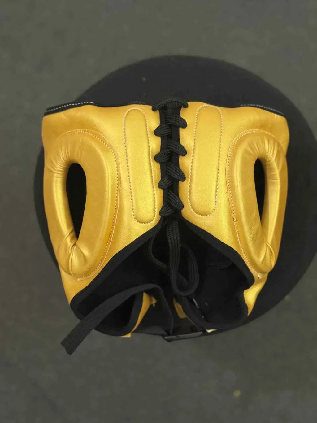 No Boxing No Life Headgear - Professional Custom Full Metallic Gold Edition - PunchPro Boxing