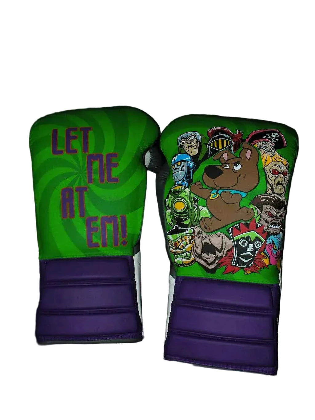 No Boxing No Life Training Set - Custom Mystery Machine Scooby-Doo Edition Full Kit (Gloves, Headguard, Groinguard) - PunchPro Boxing