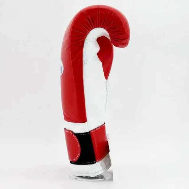 Winning Japan Boxing Gloves MS-600-B - Classic Red & White Custom Velcro Edition - PunchPro Boxing