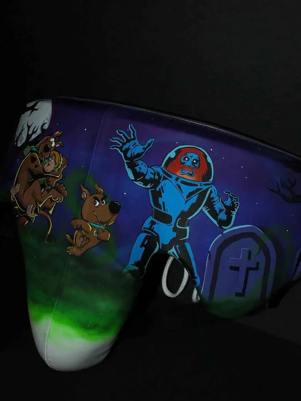 No Boxing No Life Training Set - Custom Mystery Machine Scooby-Doo Edition Full Kit (Gloves, Headguard, Groinguard) - PunchPro Boxing