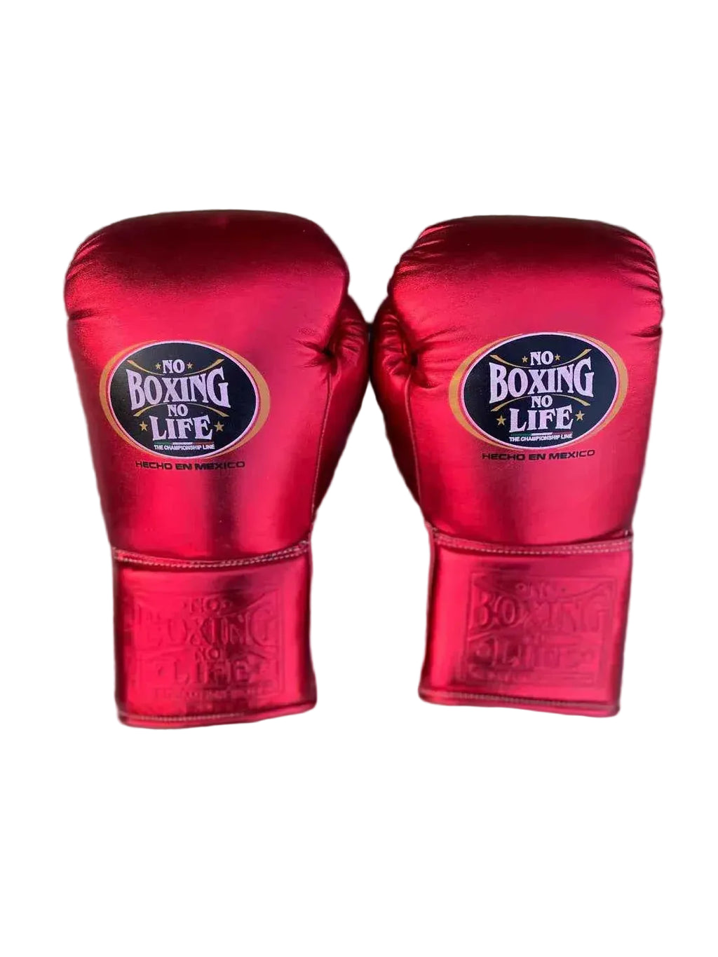 No Boxing No Life Training Set - Professional Custom Gloves, Headguard, and Groinguard in Metallic Red & Stealth Black - PunchPro Boxing