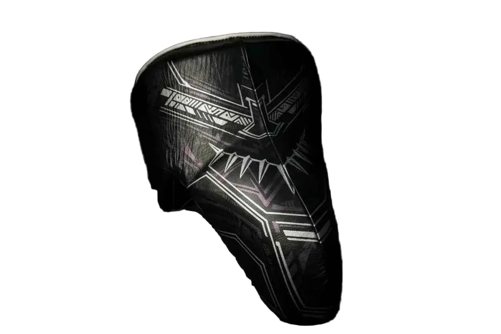 Custom Black Panther Sparring Set - Hand-Crafted Leather Gloves, Headgear & Groinguard - PunchPro Boxing