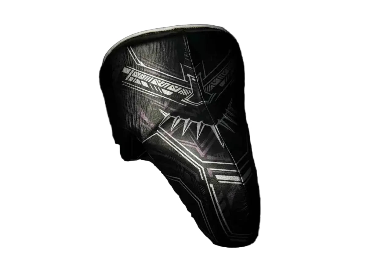Custom Black Panther Sparring Set - Hand-Crafted Leather Gloves, Headgear & Groinguard - PunchPro Boxing