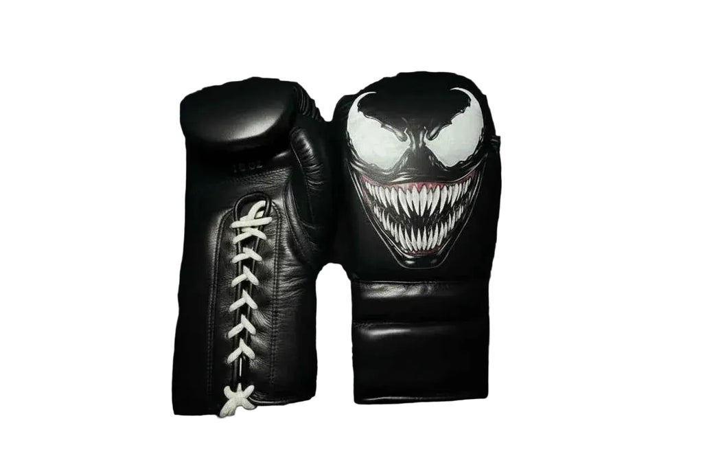 Custom Venom Sparring Set - Hand-Crafted Leather Gloves, Headgear & Groinguard - PunchPro Boxing