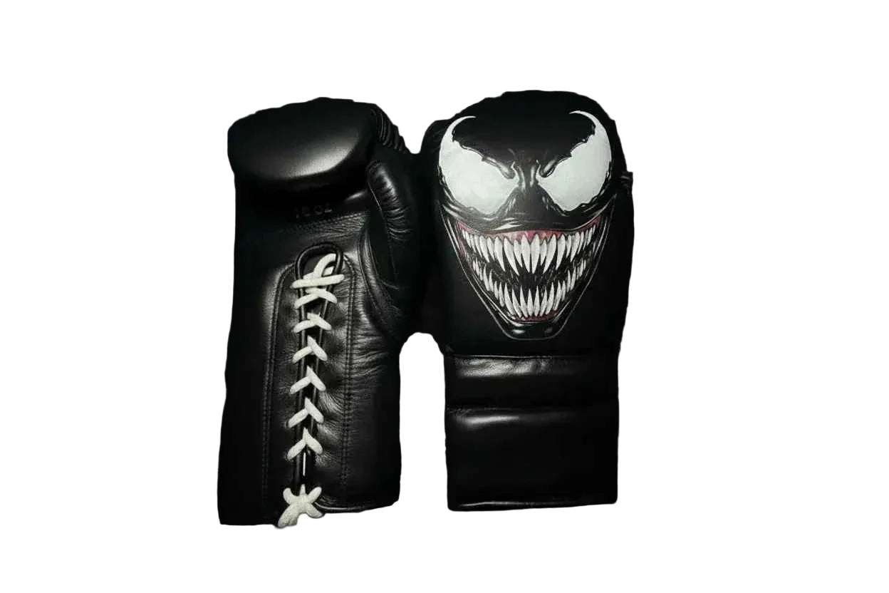 Custom Venom Sparring Set - Hand-Crafted Leather Gloves, Headgear & Groinguard - PunchPro Boxing