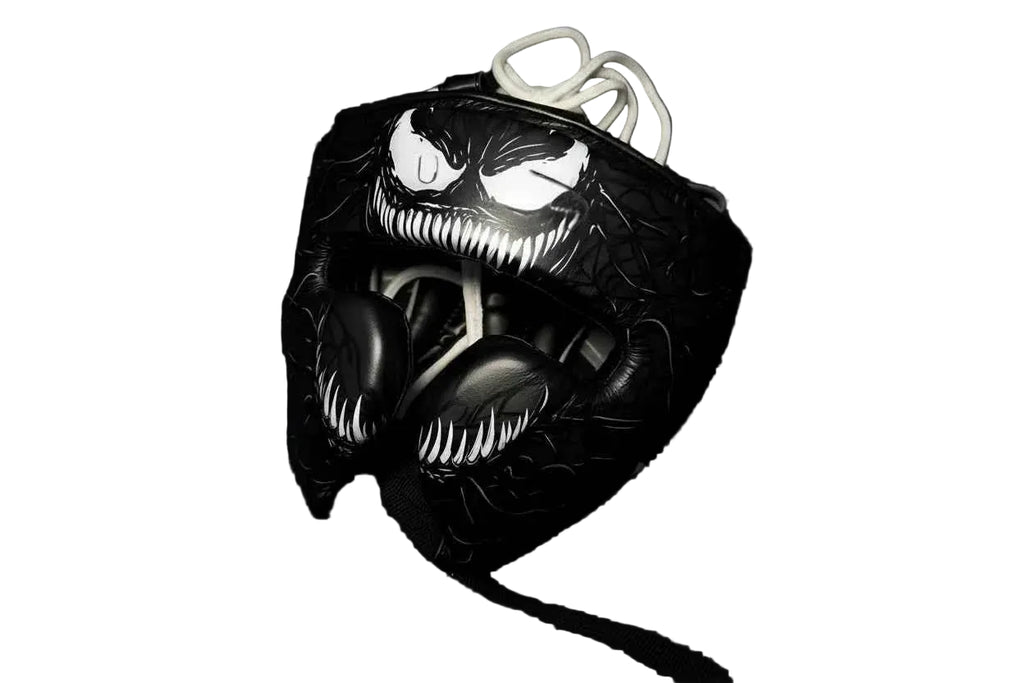 Custom Venom Sparring Set - Hand-Crafted Leather Gloves, Headgear & Groinguard - PunchPro Boxing