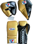 Winning Professional Boxing Training Set - Custom Metallic Gold & Black Vertical Split Edition - PunchPro Boxing