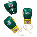 Winning Professional Boxing Training Set - Custom Forest Green & Metallic Gold Edition - PunchPro Boxing