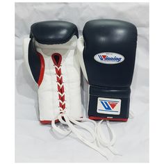 Professional Winning Boxing Gloves Black & White - Training & Sparring