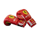 Scuderia Ferrari F1 Team Professional Boxing Gloves - Rosso Corsa & Giallo Custom Edition - PunchPro Boxing